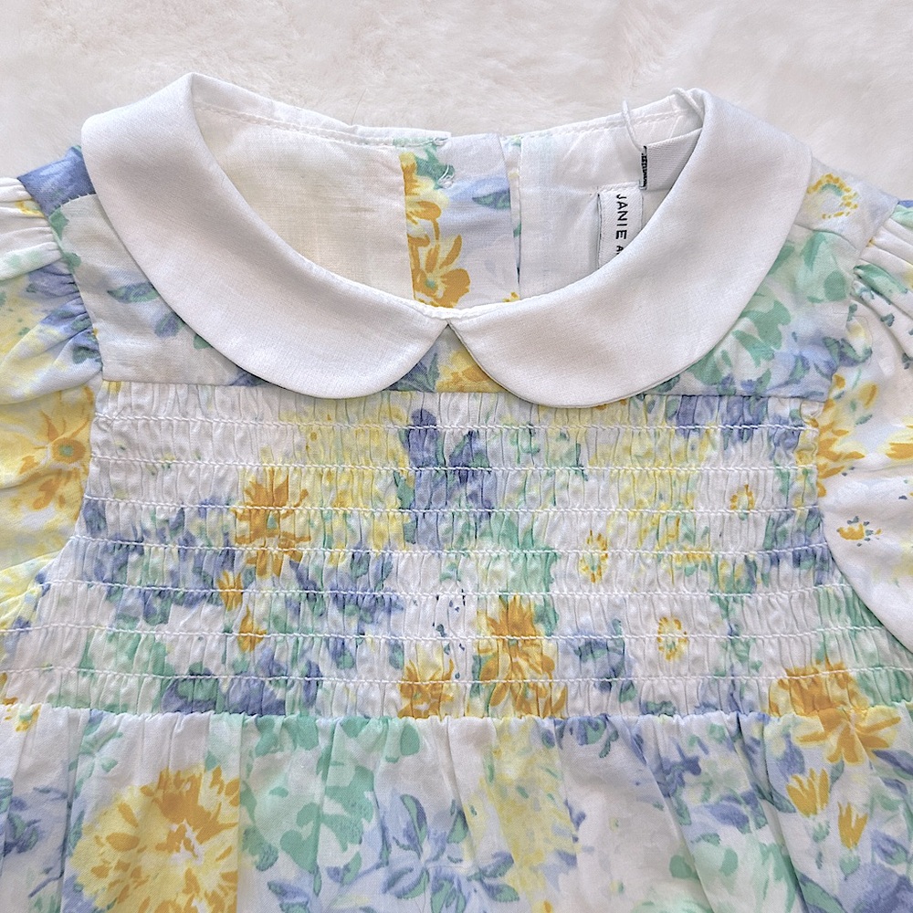 Janie and Jack Baby Girls Floral One Piece - Picture 3 of 7